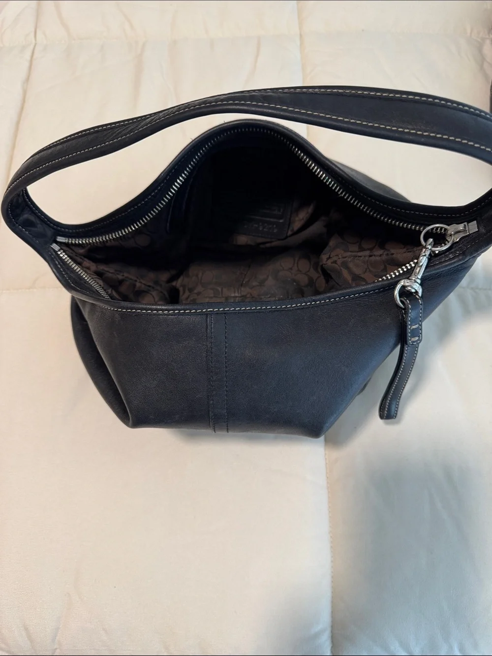 Coach Black Leather Shoulder Hobo
